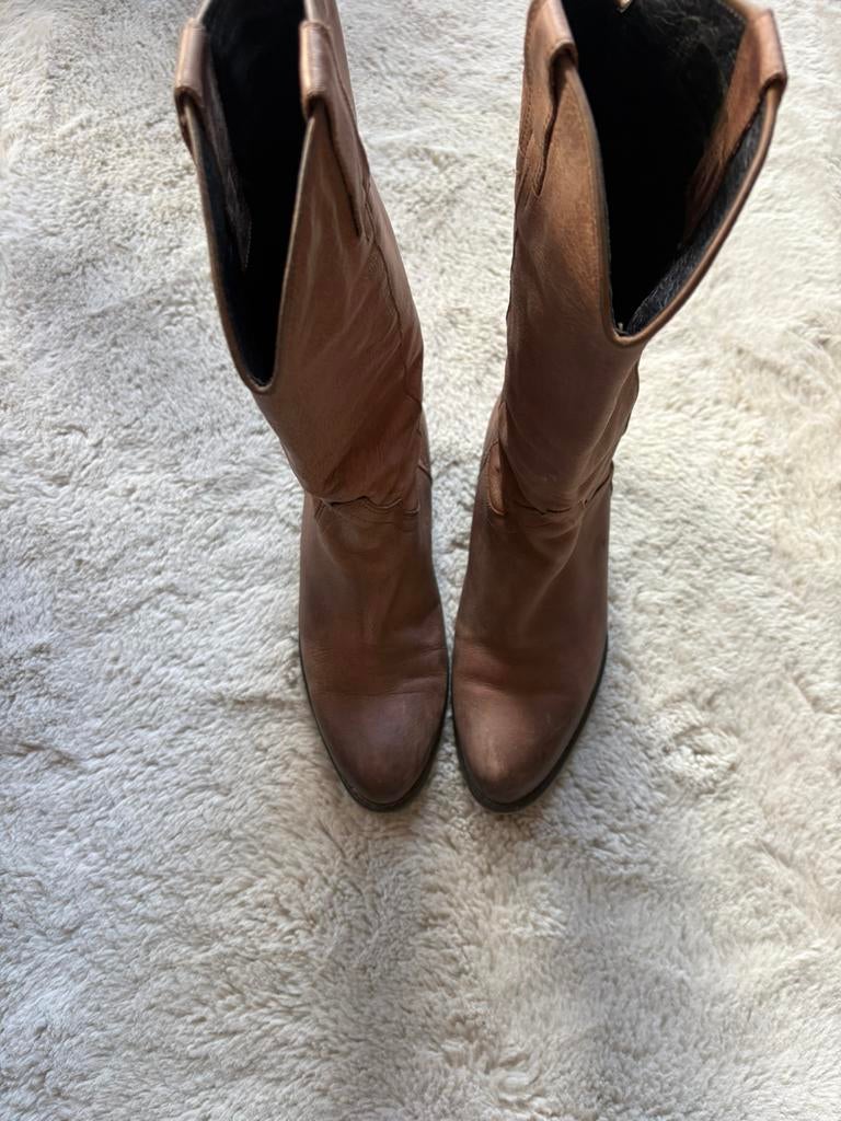 Cowboy boots 36, Ophalen of Verzenden, Zo goed als nieuw, Bruin, Hoge laarzen