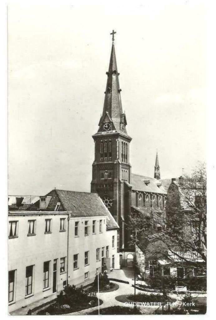 AK Oudewater - Panorama R.K. Kerk, Verzenden, 1960 tot 1980, Ongelopen, Utrecht