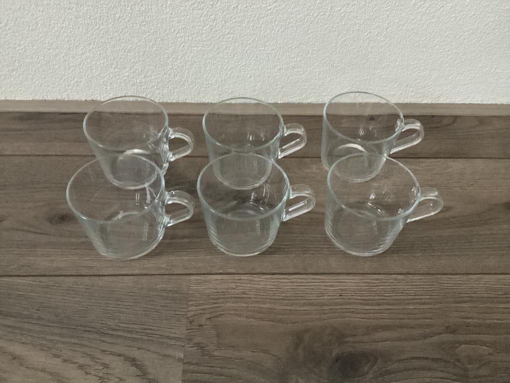 Theeglazen, Glas of Glazen, Ophalen of Verzenden, Overige stijlen, Glas