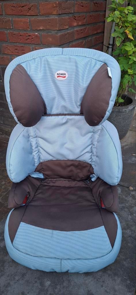 Römer autostoel blauw met stoelverhoger, Ophalen, Romer, 15 t/m 36 kg, Zijbescherming