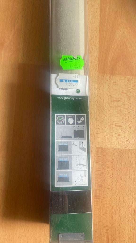 Wit rolgordijn niet verduisterend max 90 cm breedte, Ophalen, Wit, Nieuw, 50 tot 100 cm