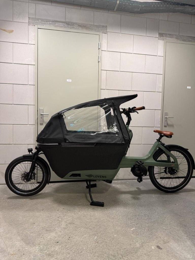 Lovens S75 ABS Moss Green cargo bike, Elektrisch, Zo goed als nieuw, 2 kinderen, Ophalen