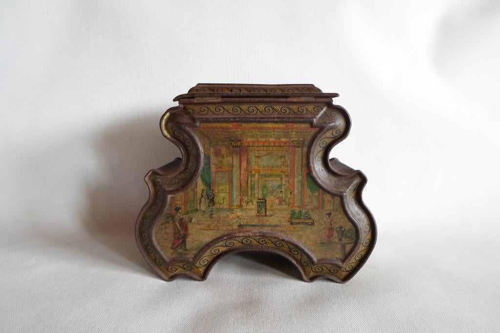 Blik Huntley & Palmers Biscuit Tin 1878, Verzamelen, Blikken, Gebruikt, Overige, Overige merken, Ophalen of Verzenden