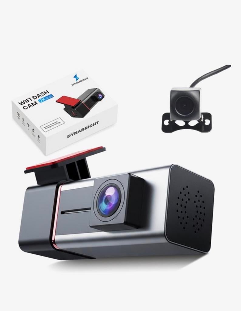 DynaBright Dashcam 4K + Achtercamera (NIEUW, in doos), Auto diversen, Dashcams, Ophalen of Verzenden, Nieuw