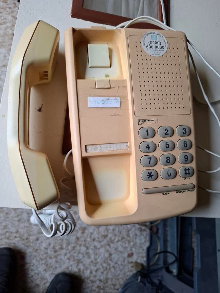 Vintage PTT Telecom Bordeaux IDK/TDK Telefoon, Telecommunicatie, Vaste telefoons | Niet Draadloos, Ophalen of Verzenden, Gebruikt