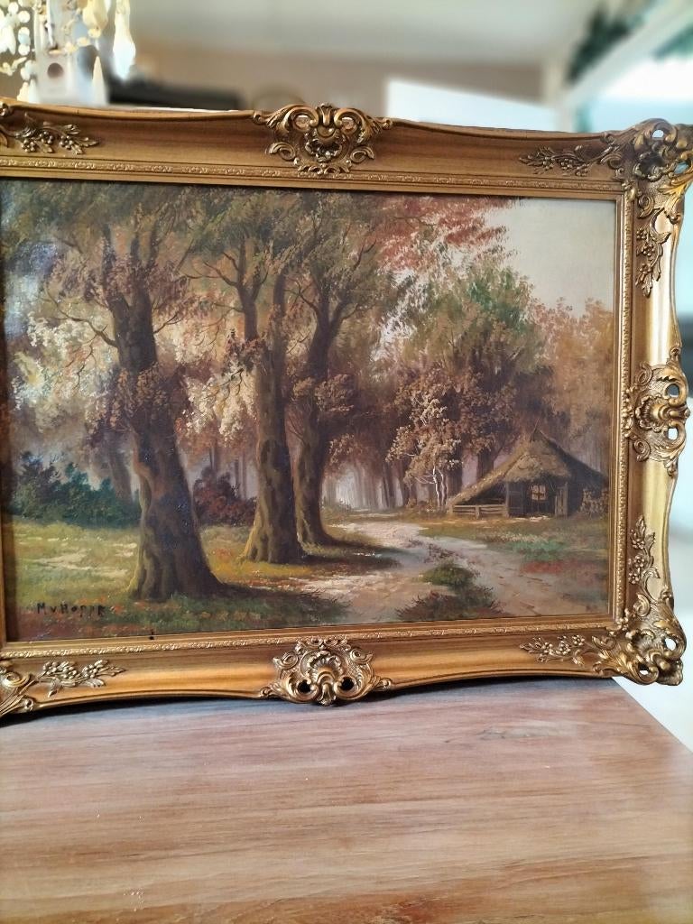 schilderij, Antiek en Kunst, Kunst | Schilderijen | Klassiek, Ophalen of Verzenden