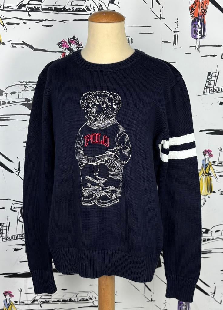 Ralph Lauren trui met beer maat 14-16 (160 cm), Verzenden, Trui of Vest, Ralph Lauren, Ralph Lauren EU