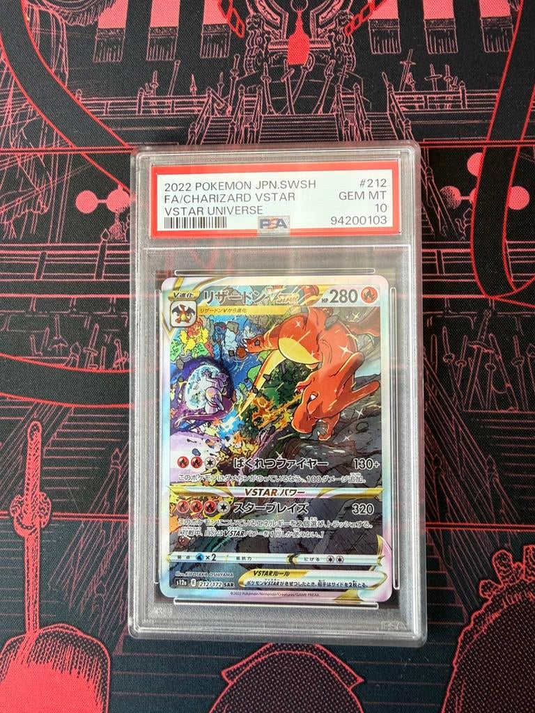Charizard Vstar PSA 10 jp, Ophalen of Verzenden, Zo goed als nieuw