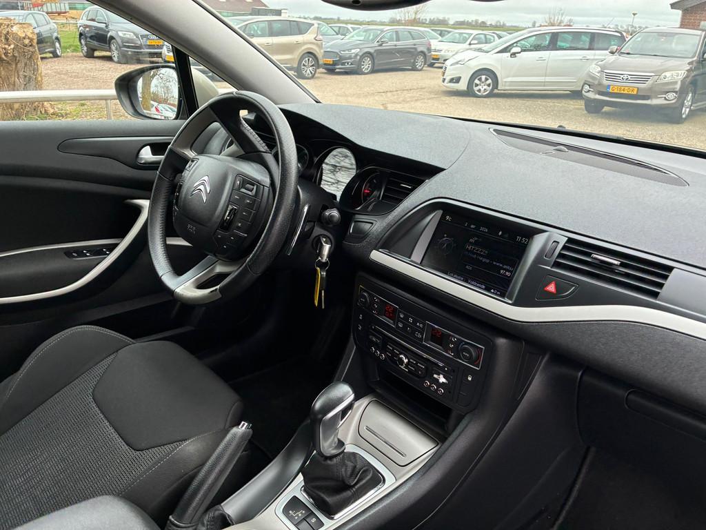 Citroen C5 1.6 VTi Attraction | Automaat + Clima + Cruise nu, Euro 5, Stof, Gebruikt, Zwart