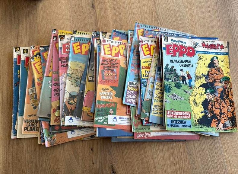 Eppo  uit ‘81 ‘82 ‘83 en 1984, Meerdere comics, Ophalen of Verzenden, Gelezen, Europa