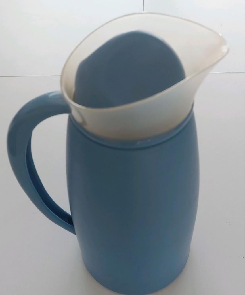 Blauwe thermoskan, Ophalen of Verzenden, Zo goed als nieuw, Blauw, Beker of Kan