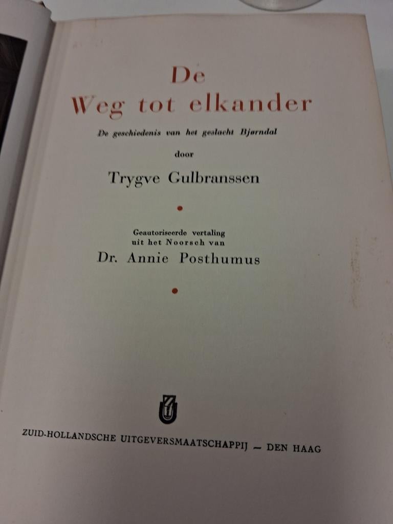De Weg tot Elkander - Trygve Gulbranssen (Oud Boek), Boeken, Ophalen of Verzenden, Gelezen, Trygve Gulbranssen, Nederland