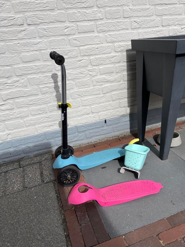 Oxelo B1 driewielige kinderstep met verwisselbaar plateau, Fietsen en Brommers, Steps, Ophalen of Verzenden, Gebruikt, Gewone step