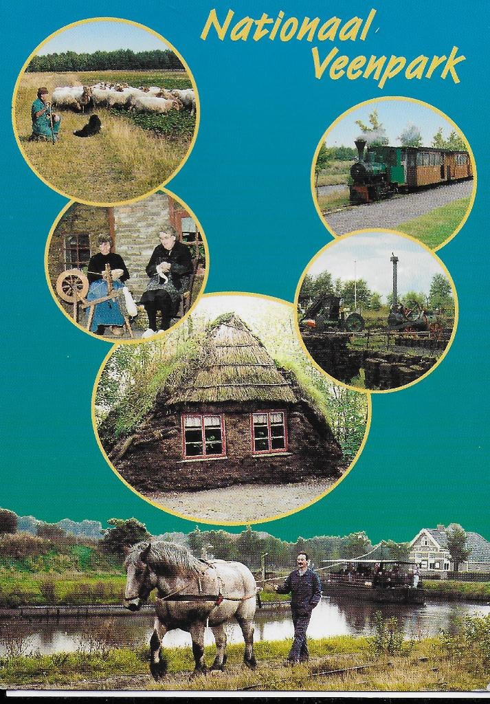 Barger Compascuum Veenpark Gelopen Ansichtkaart ( 4402 ), Ophalen of Verzenden, 1980 tot heden, Gelopen