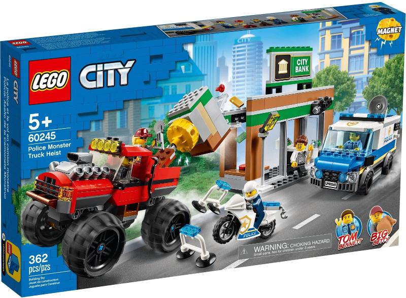 Lego City set 60245 Politiemonstertruck overval, Kinderen en Baby's, Speelgoed | Duplo en Lego, Nieuw, Lego, Complete set, Compleet