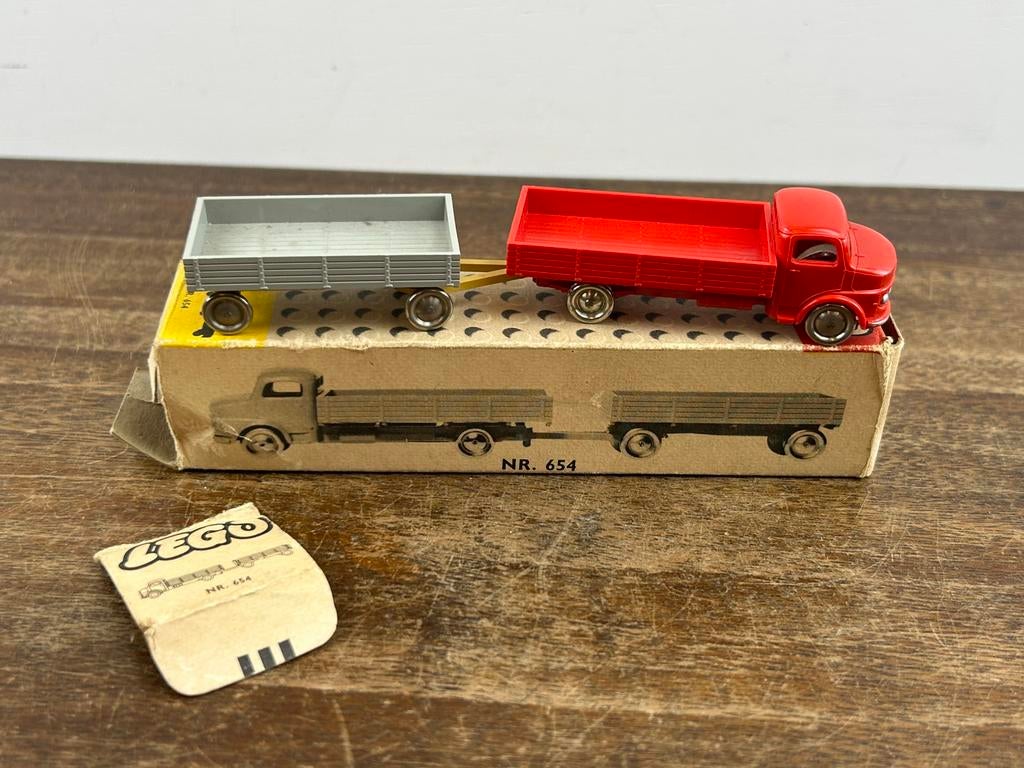 Lego System H0 schaal 654 Mercedes met Aanhangwagen, Ophalen of Verzenden, Zo goed als nieuw, Bus of Vrachtwagen, Overige merken