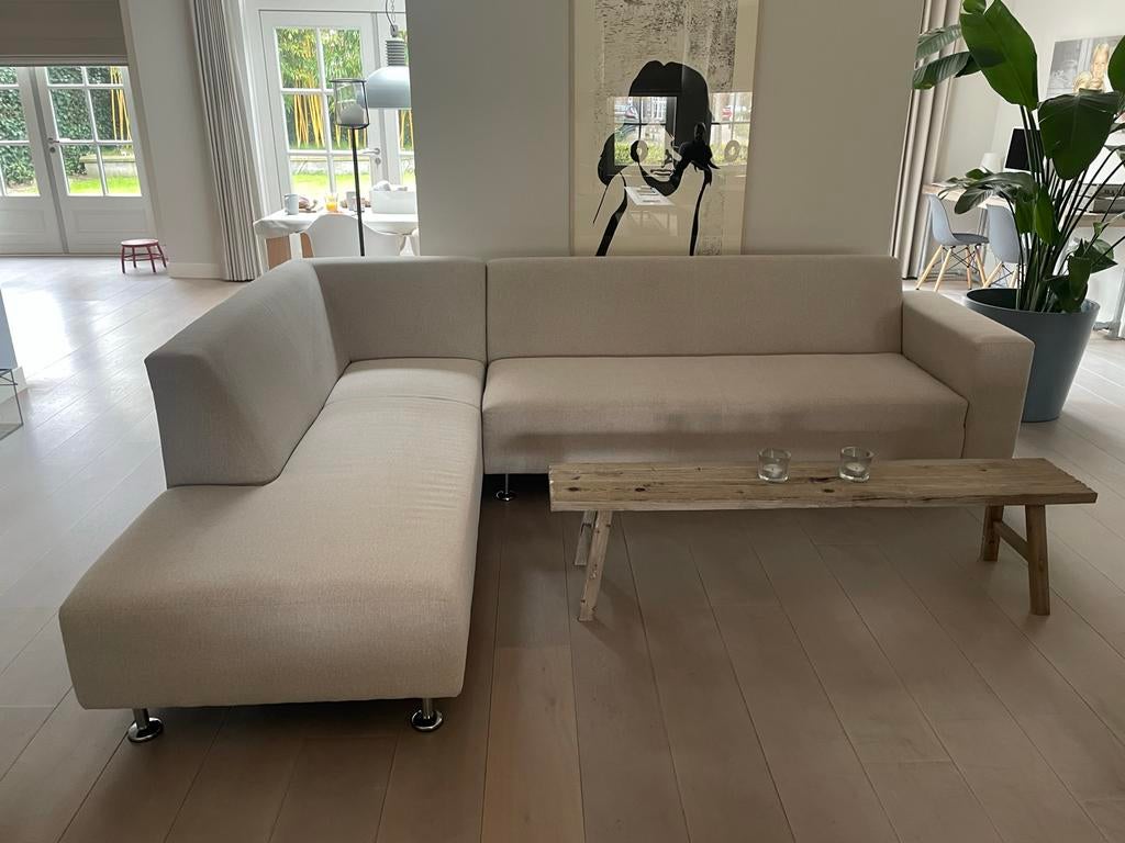 Goossens Key West Hoekbank, Huis en Inrichting, Banken | Bankstellen, Ophalen, 250 tot 300 cm, Hoekbank, Zo goed als nieuw