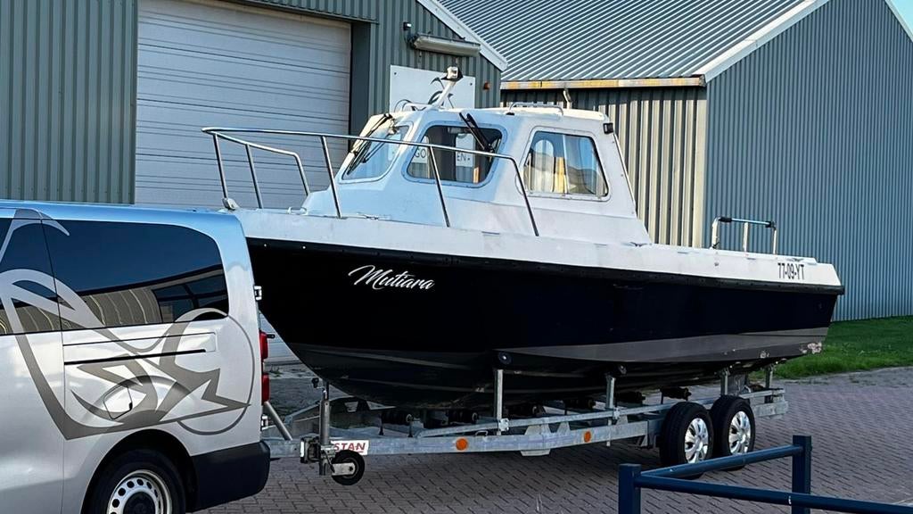 Zeevisboot casco project incl stallingstrailer, Watersport en Boten, Ophalen, Gebruikt, 50 pk of meer, Overige brandstoffen