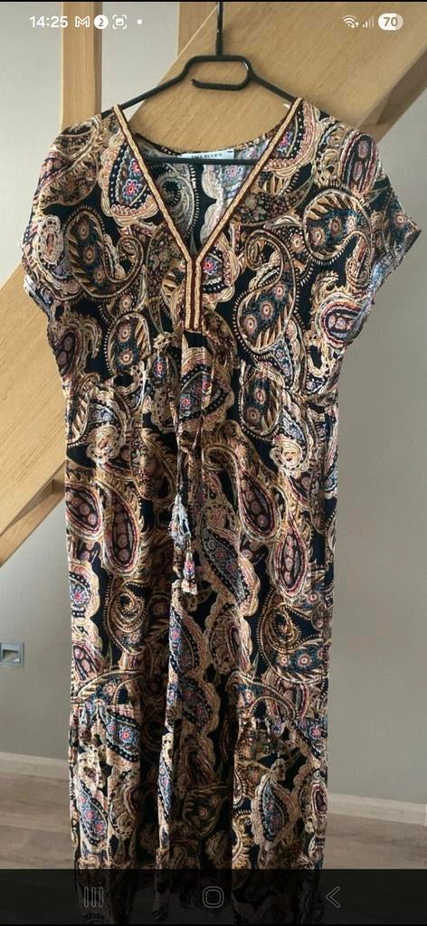 Jurk Ema Blues 38, Ophalen of Verzenden, Zo goed als nieuw, Maat 38/40 (M)