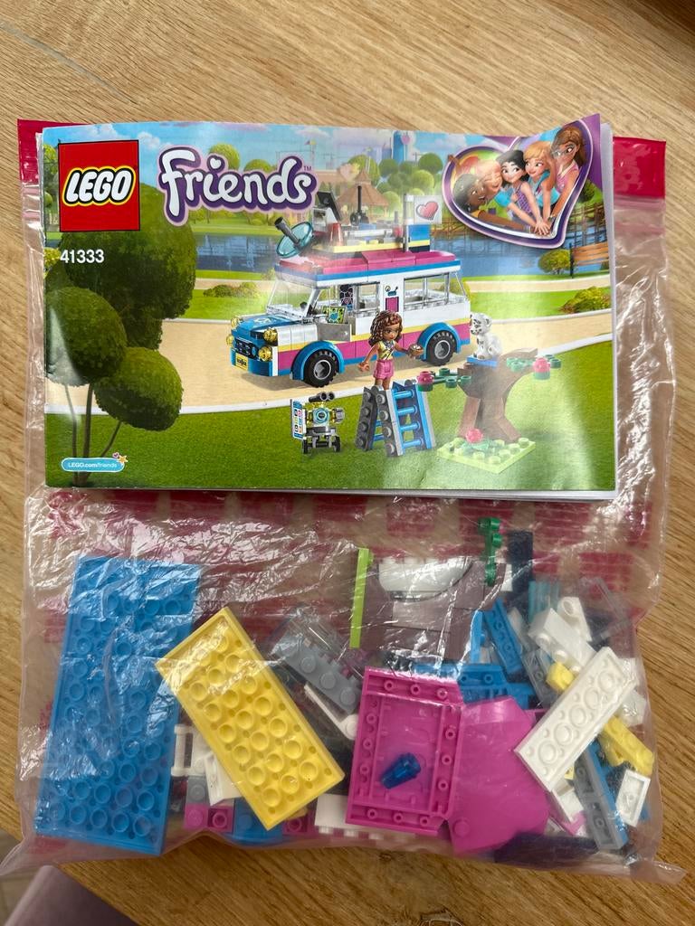 LEGO Friends 41333 Olivia's Missievoertuig, Ophalen of Verzenden, Gebruikt, Complete set, Lego