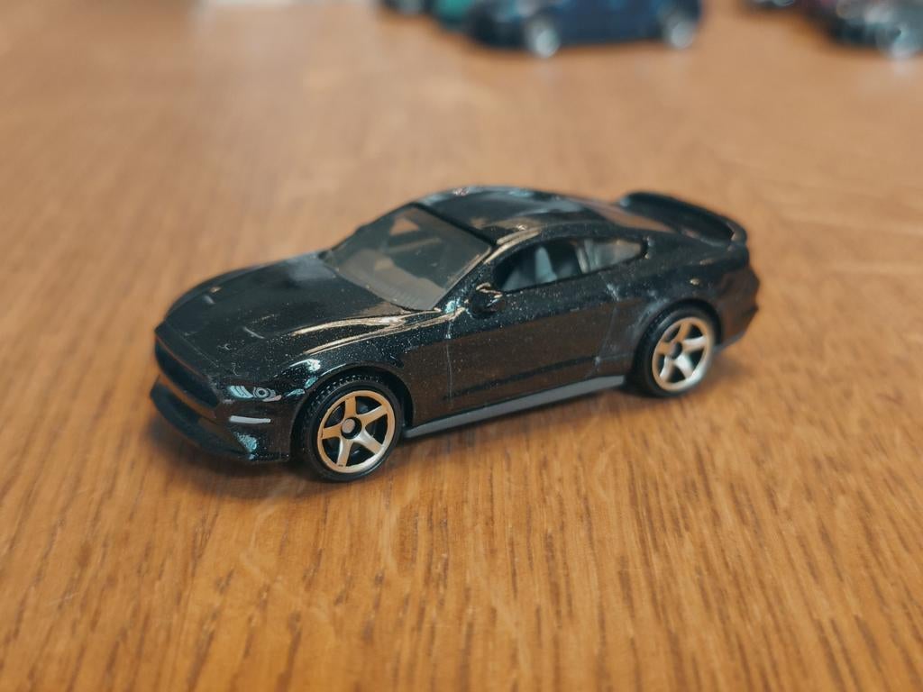 Matchbox Ford Mustang Coupe ZWART, Ophalen of Verzenden, Zo goed als nieuw, Auto