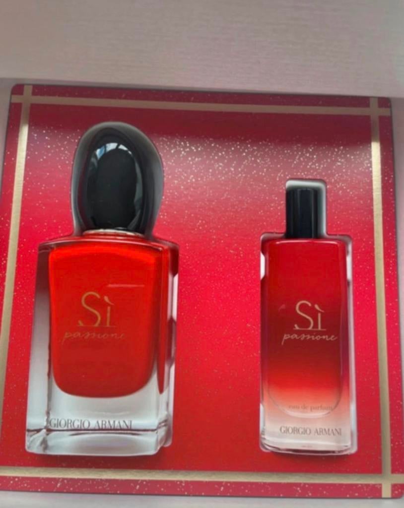 Giorgio Armani Si passione 50ml en 15ml eau de parfum set, Ophalen of Verzenden, Nieuw