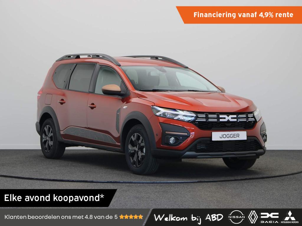 Dacia Jogger TCe 100pk ECO-G Extreme 5p. | Parkeersensoren v, Auto's, Dacia, Gebruikt, Euro 6, Bruin, Origineel Nederlands