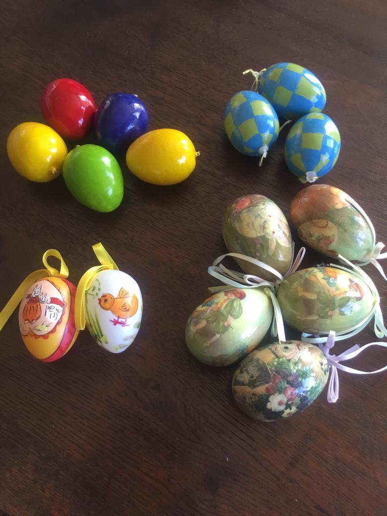 Pasen, paaseieren, hangers, decoratie, Diversen, Ophalen of Verzenden, Zo goed als nieuw