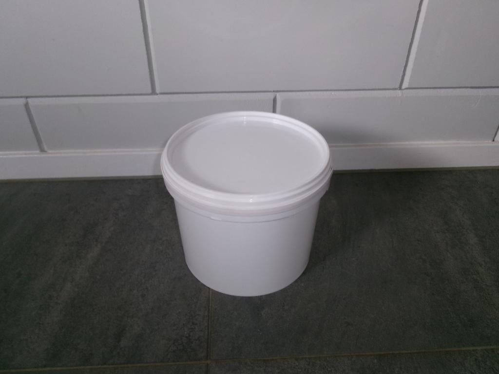 Grote partij kunststof emmers 10kg en 5kg– 160 stuks, Ophalen, Zo goed als nieuw, Kunststof, Met deksel