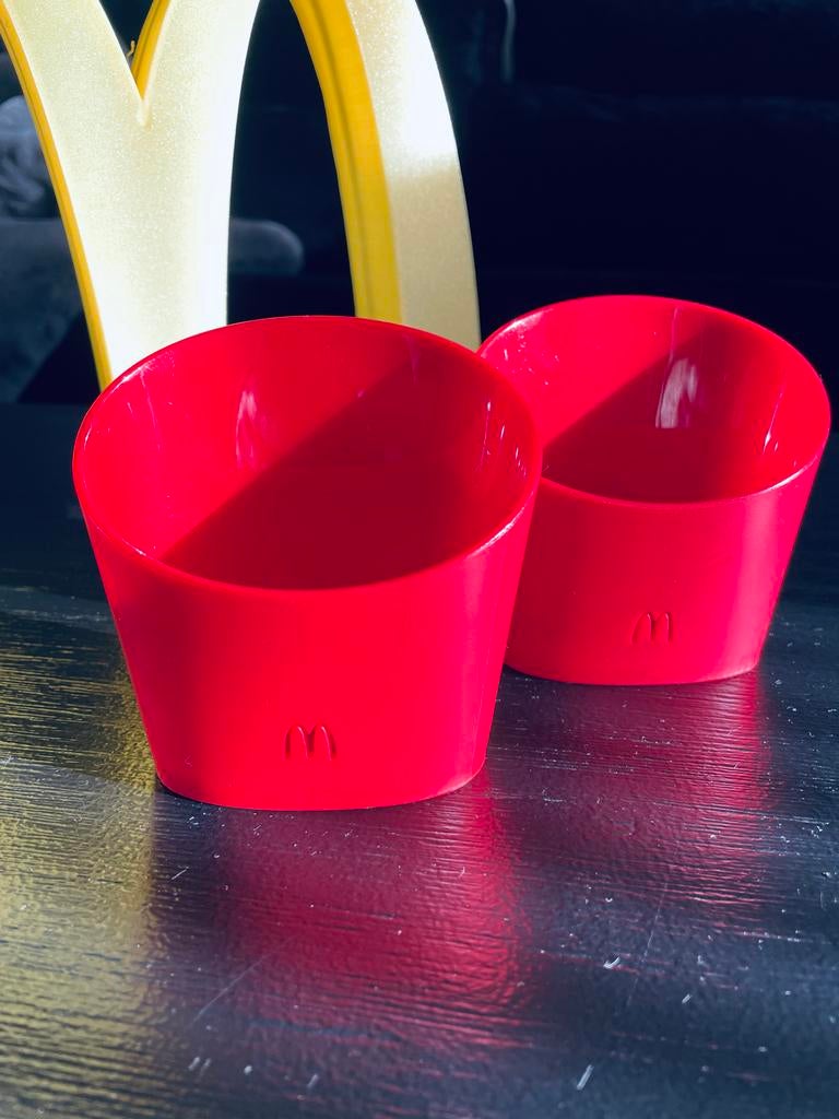 McDonald's Herbruikbare Friethouders bakjes, Verzamelen, Merken en Reclamevoorwerpen, Gebruikt, Gebruiksvoorwerp, Ophalen of Verzenden