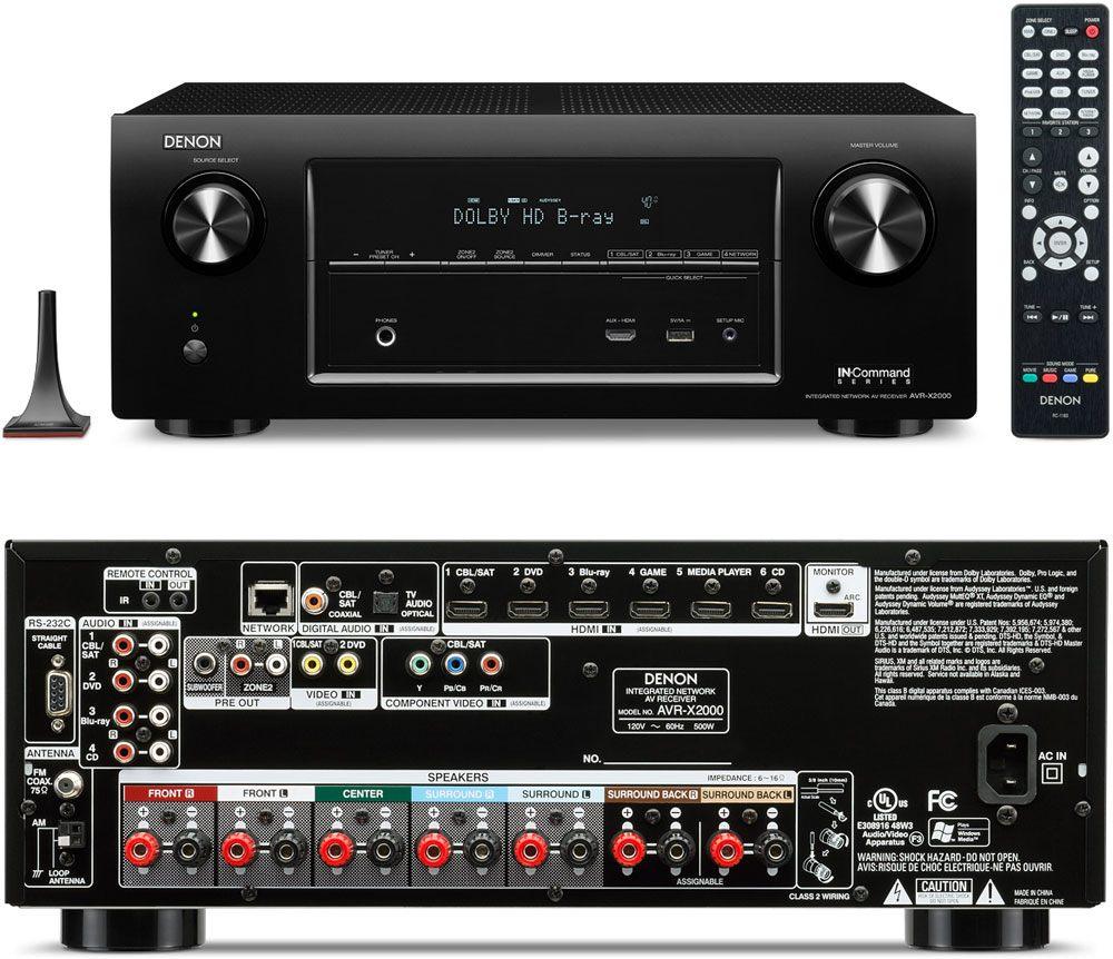 Denon AVR X2000, Gebruikt, Denon, Ophalen of Verzenden, 60 tot 120 watt