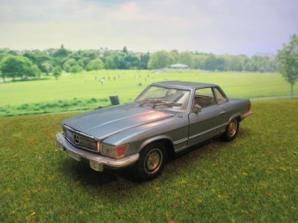 1/25 Mercedes Benz R107 450 SL - Polistil S-86 met hard-top, Ophalen of Verzenden, Gebruikt, Overige merken