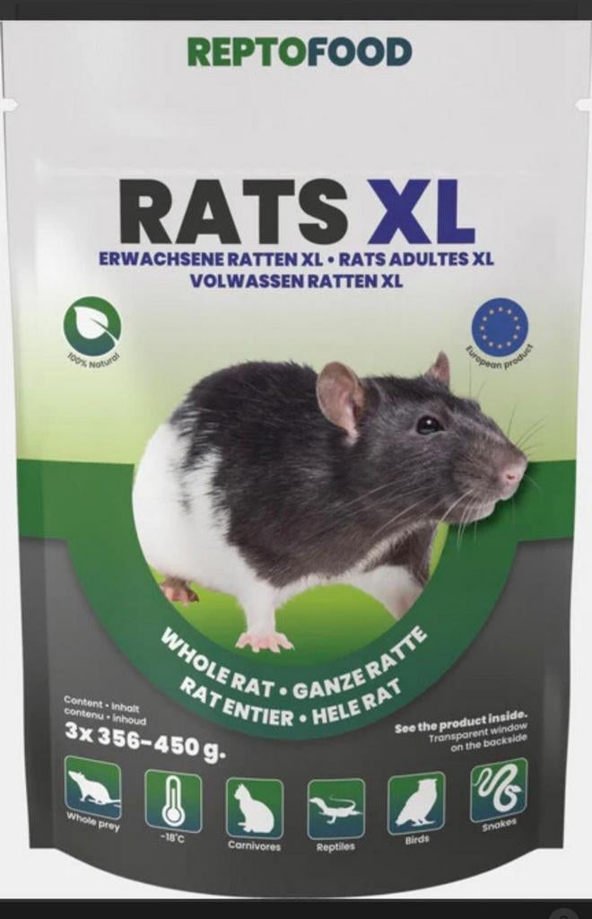 Voedsel ratten 450g !! 2 zakken 35 euro.  Of los 20, Dieren en Toebehoren, Slang