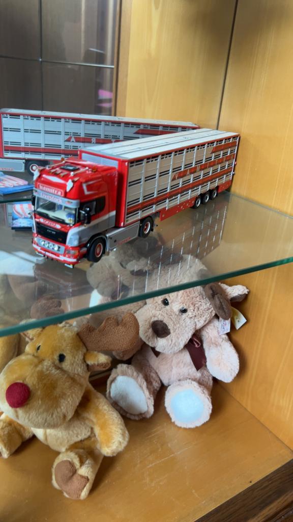 WSI Model Scania Vamitra met Veetrailer, Overige merken, 1:32 tot 1:50, Ophalen of Verzenden, Zo goed als nieuw