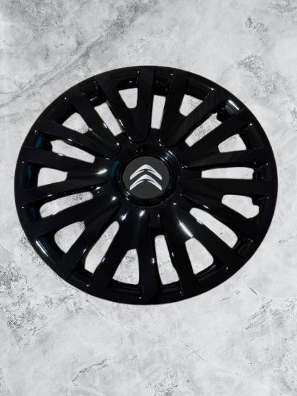 Nieuwe 14” Wieldoppen Set Zwart voor Citroen C1 - C3, Citroen, Nieuw, Ophalen of Verzenden, Citroen