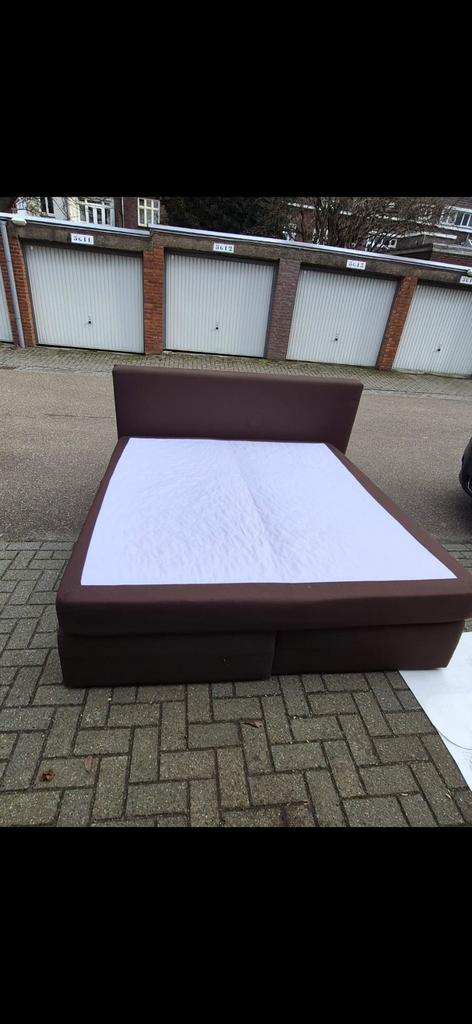 mooie boxspring, Ophalen of Verzenden, Gebruikt, Tweepersoons