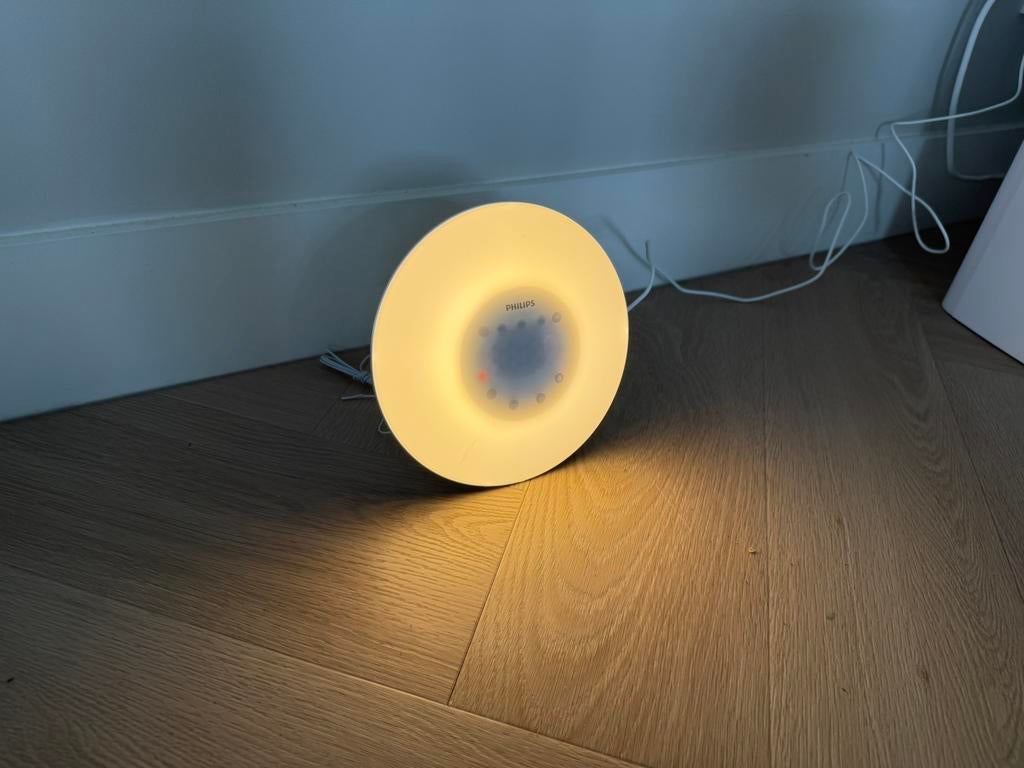 Philips Wake-up Light HF3506 – goed werkend, Ophalen, Zo goed als nieuw, Metaal of Aluminium