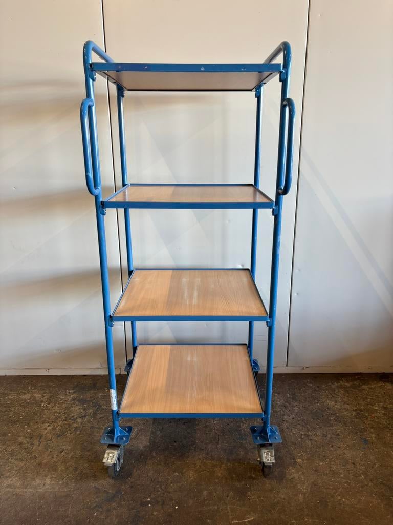 Fetra etagewagen / tafelwagen / magazijnwagen / transportkar, Doe-het-zelf en Verbouw, Transportwagens, Gebruikt, Transportkar