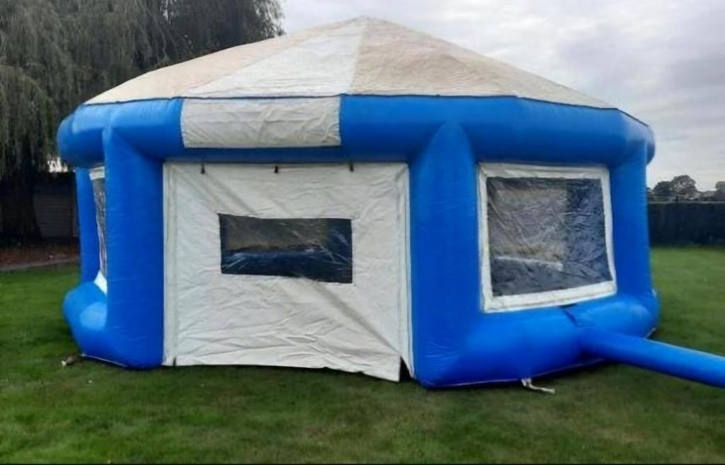 Opblaasbare feesttent, Ophalen