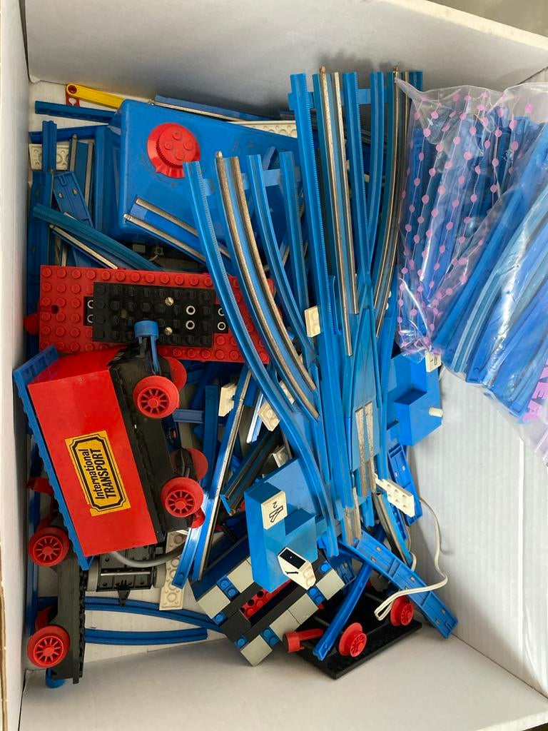 Lego trein met rails en afstandsbediening, Ophalen of Verzenden, Gebruikt, Lego