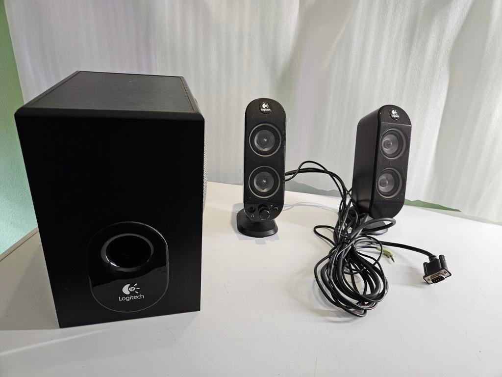 Computer speakers met subwoofer., Computers en Software, Pc speakers, Ophalen of Verzenden, Zo goed als nieuw, Audiokanaal 2.1