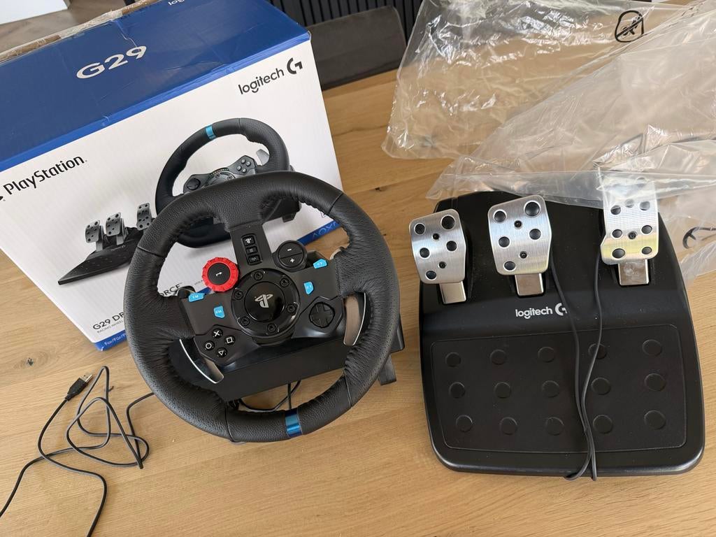 Nieuw Logitech G29 Driving Force Stuur PS5/PS4/PS3, Ophalen of Verzenden, Nieuw, Stuur of Pedalen, PlayStation 3