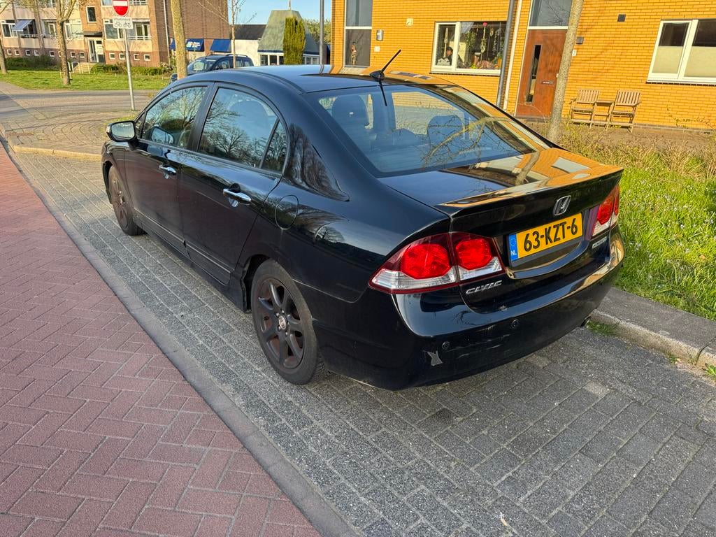 Honda Civic 1.3 Vtec Hybrid 4DR C-tr. 2010 Zwart, Auto's, Zwart, Zwart, 22 km/l, Sedan