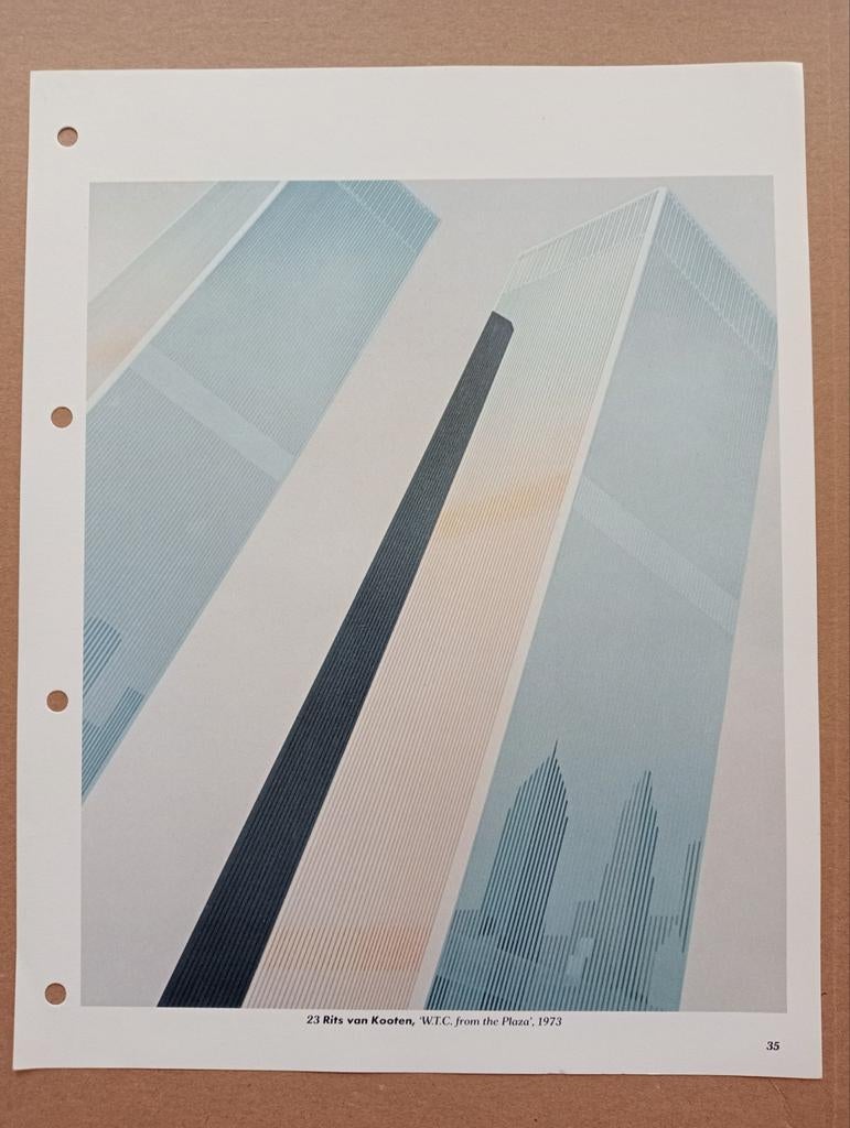 Rits van Kooten offset prent druk jaren 70, Ophalen of Verzenden, 1960 tot 1980, Gebruikt, Overige onderwerpen