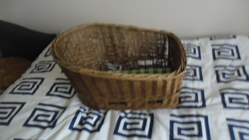 HONDERMAND VOOR  ACHTER  OP  DE  FIETS, Dieren en Toebehoren, Hondenmanden, Ophalen, Gebruikt, Riet