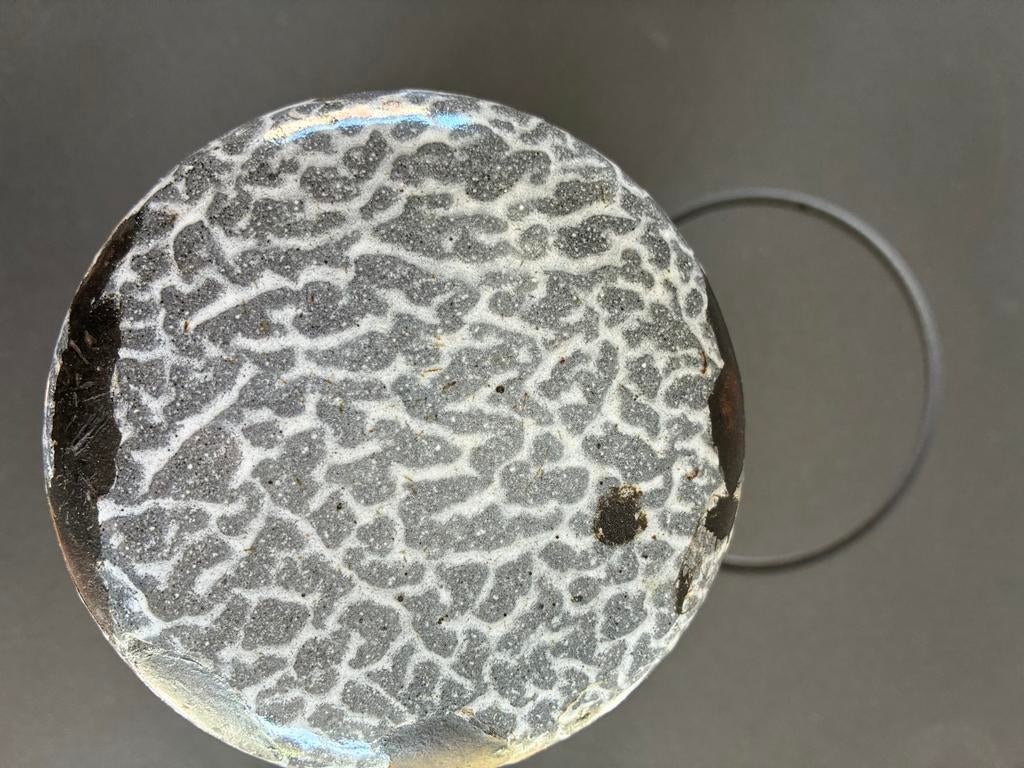 Emaille grijs gewolkt koffie bus, Antiek en Kunst, Antiek | Emaille, Ophalen of Verzenden