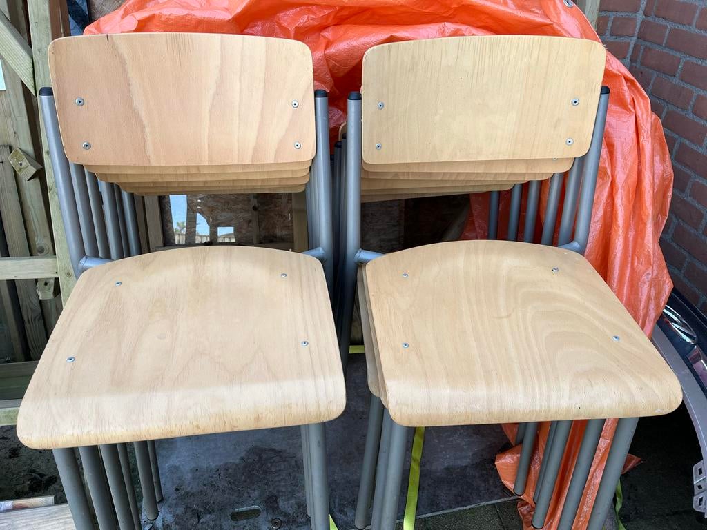 School of kantine stoelen, Huis en Inrichting, Stoelen, Ophalen, Gebruikt, Overige kleuren, Vijf, Zes of meer stoelen