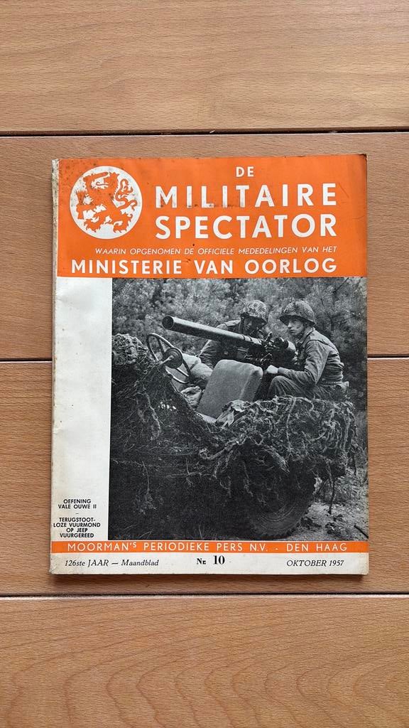 De Militaire Spectator - oktober 1957 nr. 10, Ophalen of Verzenden, Overige soorten, Nederland, Boek of Tijdschrift