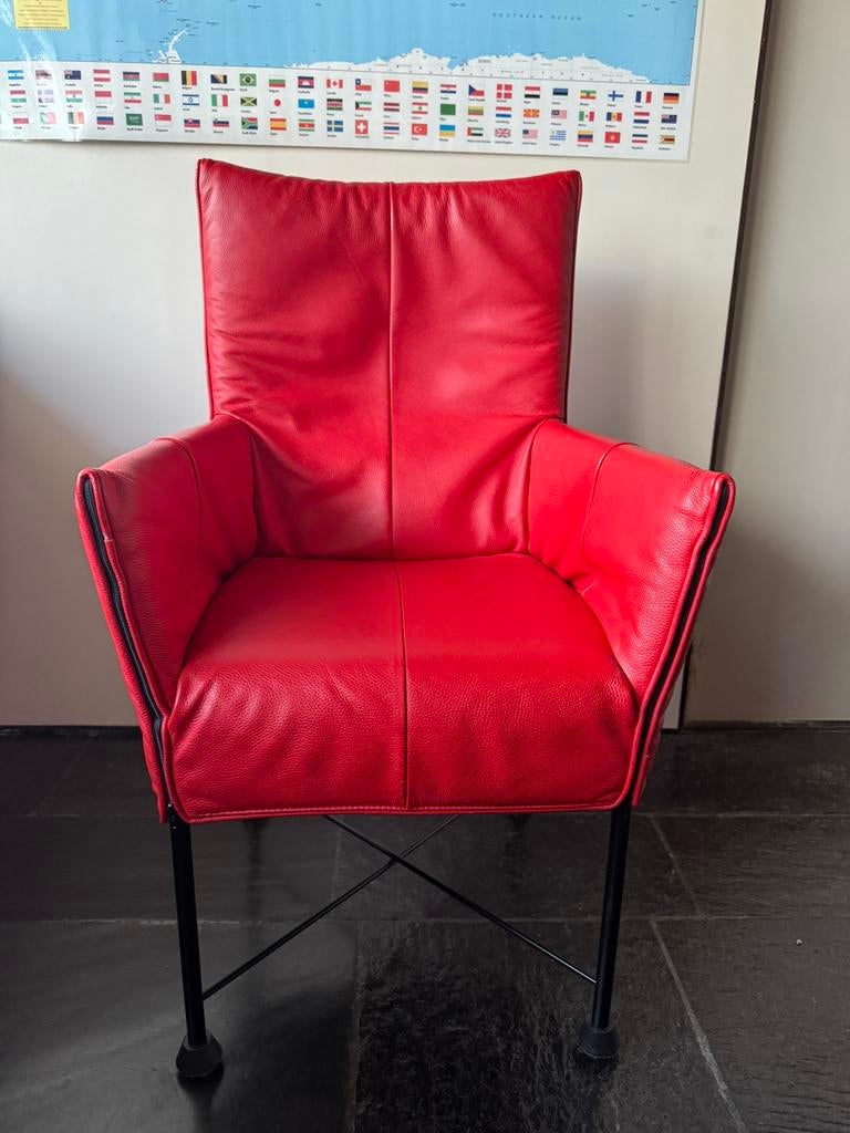 Montis Chaplin eetkamerstoelen, Huis en Inrichting, Stoelen, Ophalen, Gebruikt, Drie, Leer