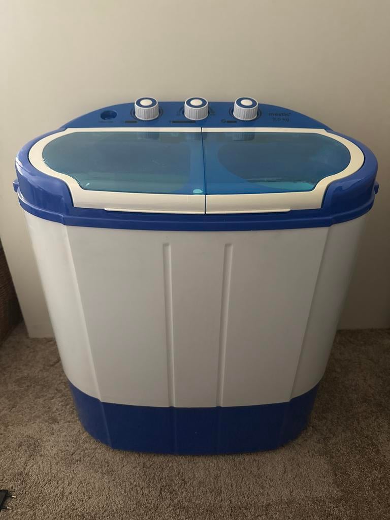 Compacte Mestic Camping Wasmachine 3.5 kg, Witgoed en Apparatuur, Wasmachines, Ophalen, Minder dan 1200 toeren, Minder dan 85 cm